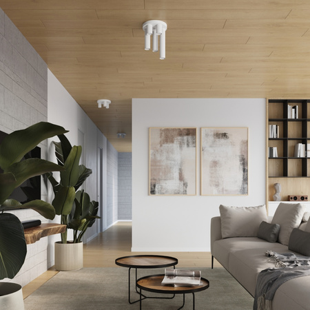 Stropní plafon Tuba Spot 5x GU10 White Lagos Ocean Green SL.1465 Sollux