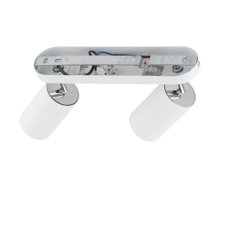 EYE Spot 6015 Nowodvorski nástěnná lampa bílá 2xGU10 nástěnná lampa pohyblivá ocel + sklo Minimalist