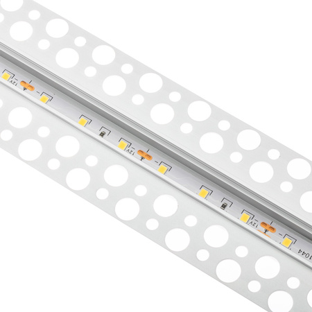 Podhledový Architektonický Hliníkový Profil pro LED do Sádrokartonových Desek, 2m + Průhledná Krytka LUMILED