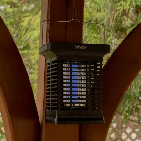 Solární elektrická insekticidní past Lucerna 2v1 3W na mouchy komáry hmyz VAYOX