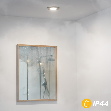 Halogenová Osvětlení Podhledová Koupelnová Hermetická GU10, IP44 Stálá Satén AQUS LUMILED