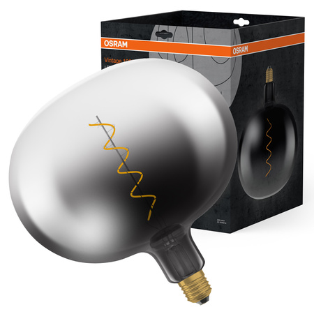 Dekorativní žárovka LED G220 Sphere E27 4,5W = 15W 150lm 1800K teplá bílá 150° Smoked Vintage 1906 Osram