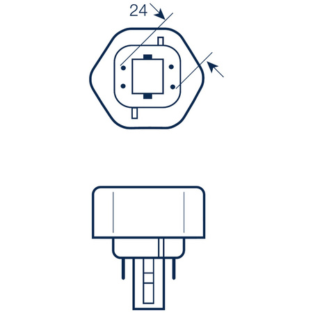 Kompaktní zářivka GX24Q-3 26W 1800LM 3000K Teplá bílá OSRAM Dulux T/E 4PIN