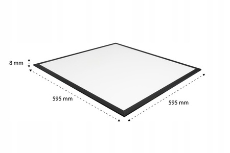 LED panelové stropní svítidlo 40W 3200lm 4000K neutrální zavěšené čtvercové černé Lumio Masterled