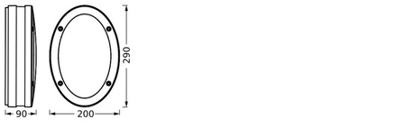 LED E27 IP65 IK06 šedá Endura Ledvance venkovní zahradní světlo