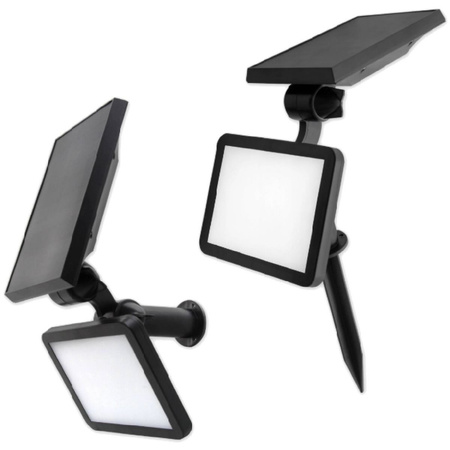 Solární LED reflektor WIRED Reflector 3W 5500-6000K Cold IP54 Black Masterled Sensor