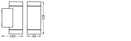 LED GU10 IP65 IK05 Grey Endura Ledvance Venkovní zahradní nástěnná lampa