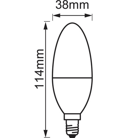 LED žárovka E14 B40 4.9W 470lm 2700K Teplá bílá LEDVANCE SMART+ ZigBee Dimmable