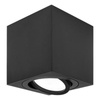 Přisazené HALOGENOVÉ Movable GU10 Square Black Fixture 84mm