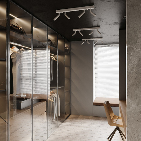 EYETECH stropní svítidlo 6xG9 Reflektor Halogenové svítidlo Pohyblivé 100cm Bílé SOLLUX