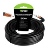 Anténní koaxiální kabel měděný gelový CU pozemní 4K Full HD černý 30M VAYOX