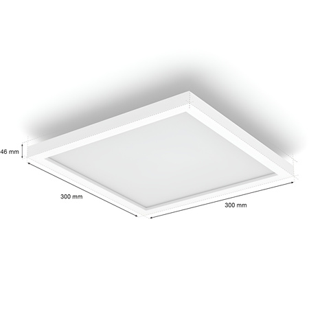 LED panel pro povrchovou montáž SURIMU 25W CCT RGB 30cm PHILIPS HUE Bluetooth stropní svítidlo