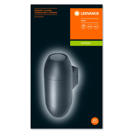 Nástěnné svítidlo fasádní nástěnné svítidlo nahoru a dolů 2x GU10 IP44 Endura CANNON UPDOWN LEDVANCE