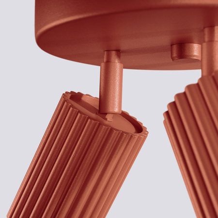 Stropní svítidlo Plafond Tuba Spot 3x GU10 Ochre Red Carbon Deep Space SL.1639 Sollux
