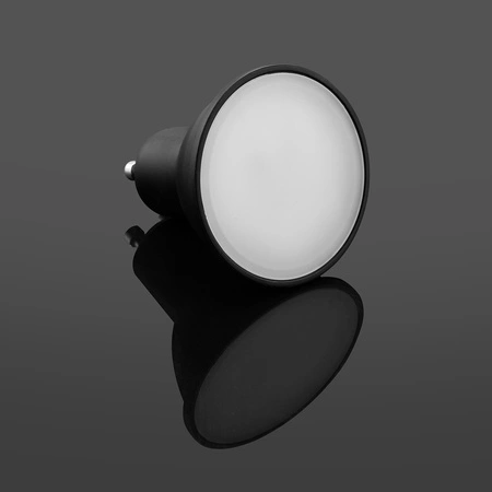 10x Žárovka LED GU10, 3W = 25W 270lm 4000K Neutrální bílá 120° Černá LUMILED