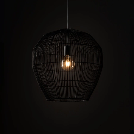 E27 Black Skandinávské závěsné stropní svítidlo HAITI M 11167 Nowodvorski