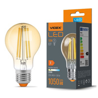 E27 A60 LED žárovka 10W = 74W 1050lm 2200K Jantarová 360° VIDEO