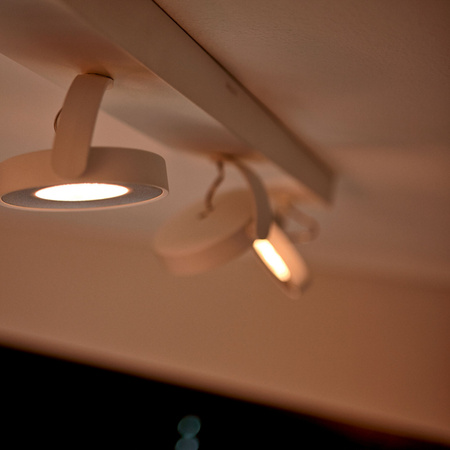 LED stropní svítidlo 4x 4,5W 2700K stmívatelné CLOCKWORK Moving White PHILIPS