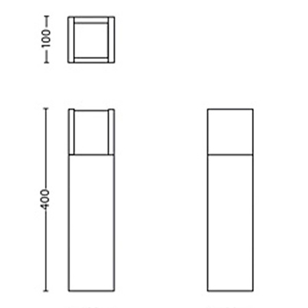 Venkovní LED zahradní svítidlo ARBOR myGarden 6W 4000K IP44 Tyč 40cm Antracit PHILIPS