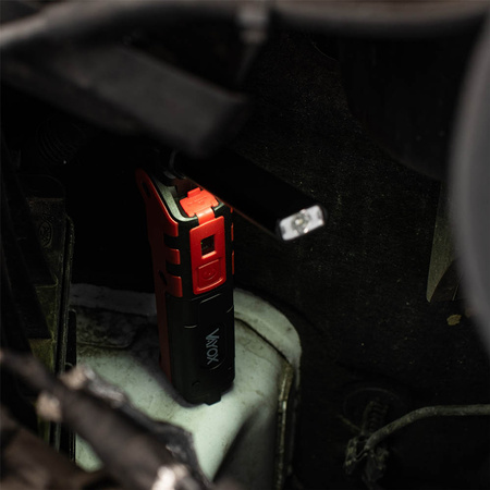 Dobíjecí dílenská svítilna skládací magnet COB + LED 140lm + 360lm VA0104 Vayox