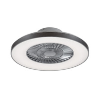 Plafond LED stropní světlo pro povrchovou montáž 40W 1700lm 3000-6500K CCT stmívatelné dálkové ovládání stříbrné moderní Dalfon Rabalux