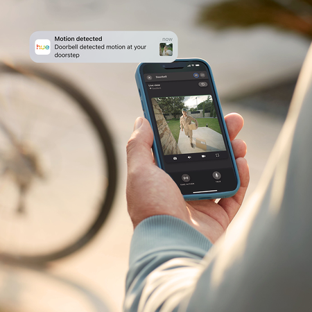 Chytrý videozvonek s 2K QHD 1440p CMOS kamerou černý SMART Zigbee WiFi zvonek Bezpečný Philips HUE