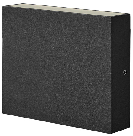 LED zahradní nástěnné svítidlo černé nahoře a dole 6.5W 2x250lm IP44 SQUARE CHICAGO GOLDLUX (Polux)