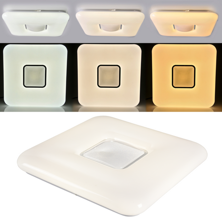 PLAFON LED svítidlo stropní 44cm 3000K-6500K s dálkovým ovládáním LYRA GOLDLUX (Polux)