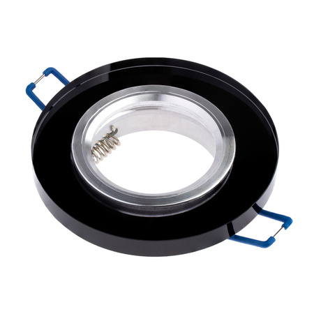 Skleněné Halogenová Podhledové svítidlo GU10, MR16 Stálá Kulatá Černá ARIEL LUMILED