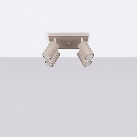 Stropní svítidlo Plafond 4x GU10 Aluminum Taupe Carbon Deep Space SL.1769 Sollux