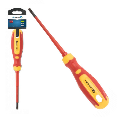 Plochý šroubovák 3X100 mm 1000V SLIM CrMo Hoegert Technik