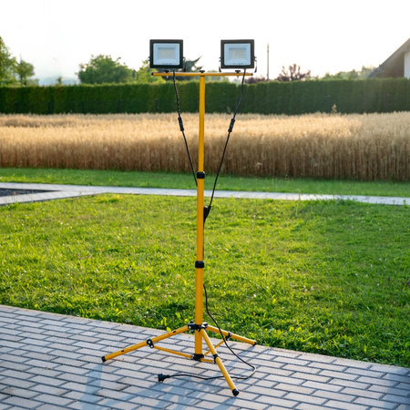 LED Reflektor Pracovní Lampa na Stativu 2x 50W, 4000K ZUNA LUMILED