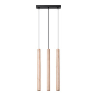 PASTELO 3L 3xG9 Dřevěná závěsná lampa Moderní SOLLUX