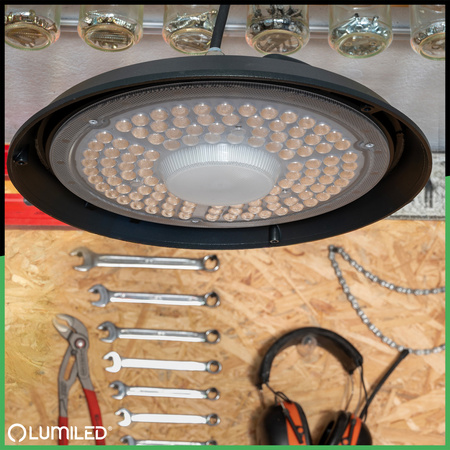 Průmyslová LED výrobní lampa HIGH BAY 150W 4000K IP65 pro BLITZ LUMILED Warehouse