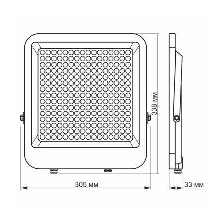 Reflektor LED Halogenový 200W 24000lm 5000K IP65 šedý VIDEX DAVIS