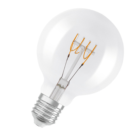 Dekorativní LED žárovka G95 Sphere E27 4,8W = 40W 470lm 2700K Warm 320° Filament Dimmable Vintage 1906 Osram