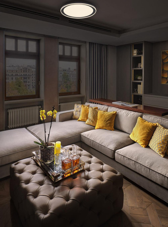 Nástěnné stropní svítidlo Nástěnné bodové svítidlo pro povrchovou montáž 24W 1450lm CCT Black Orbis Ledvance