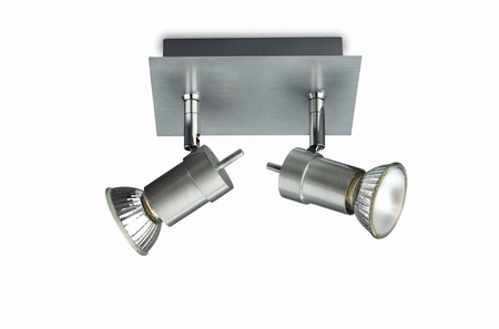 Stropní svítidlo LED TITAN 2x GU10 Reflektor Pohyblivé svítidlo Hliník PHILIPS