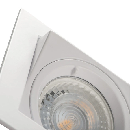 LED GU5.3 GU10 Square Chrome Alren Kanlux Nastavitelné skryté stropní halogenové bodové svítidlo