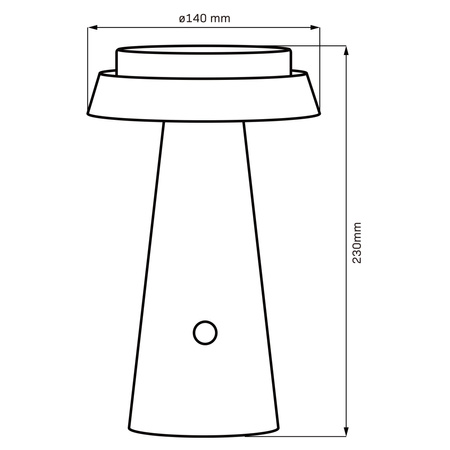 Solární zahradní LED dekorativní stolní lampa 1800-3000K USB-C 3 barvy