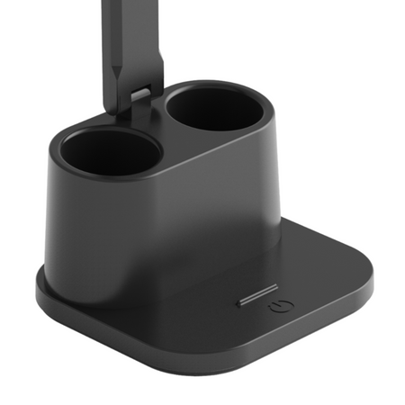 Stolní lampa LED s organizérem 6W 400lm 4000lm neutrální 120° černá stmívatelná Bari Sanico Goldlux