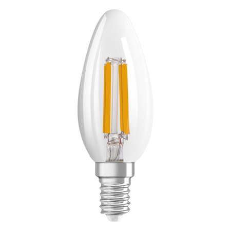 LED žárovka E14 B40 4W = 40W 470lm 2700-4000K Teplá bílá a Neutrální bila 300° vlákno OSRAM STAR A a R