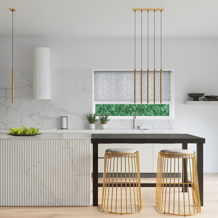 PASTELO 5L 5xG9 Zlatá moderní stropní závěsná lampa SOLLUX