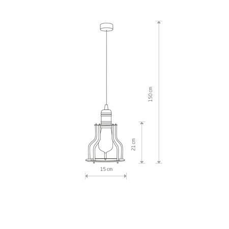 Stropní svítidlo WORKSHOP 6336 Nowodvorski černá-měď E27 závěsné ocelové ?15 cm Loft