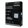 LED reflektor Solar 100W 900lm 4000lm Neutral IP65 se soumrakovým senzorem + dálkové ovládání Ecolight