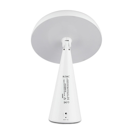 LED stolní lampa se zrcadlem 5W 3000K dobíjecí bílá VT-7905 V-TAC
