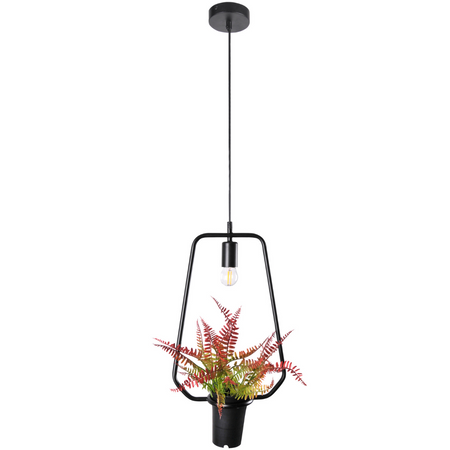 IL MIO SOREN dekorativní závěsné stropní svítidlo černé E27 s květinou GOLDLUX (Polux)