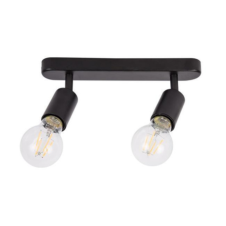 Bodové stropní svítidlo Tuba Reflektor Halogenové svítidlo 2x E27 Moving Black Eos Masterled