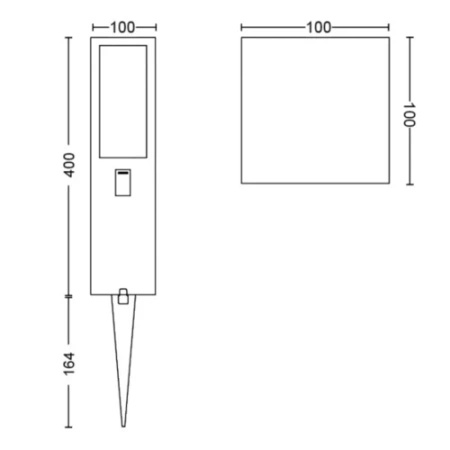Venkovní lampa Philips HUE Impress s podstavcem 24V 17434/30/P7