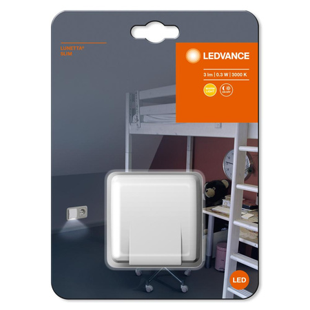 LED ORIENTACE LUNETTA SLIM noční světlo bílé 0.30W 3lm 3000K IP20 Ledvance